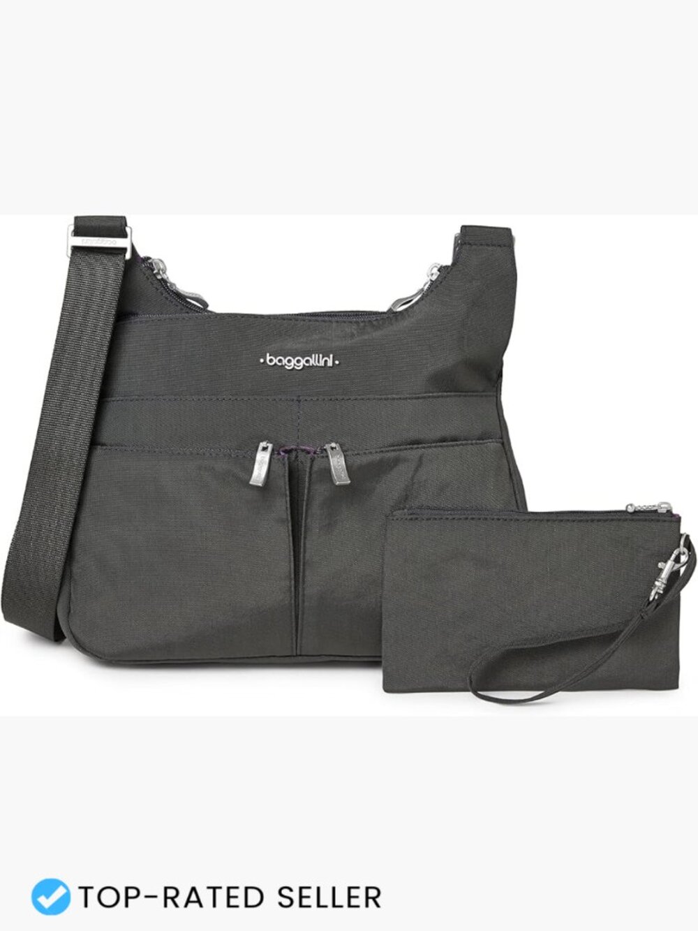 Lightweight Water-Resistant Nylon Crossbody Travel Bag Adjustable Strap